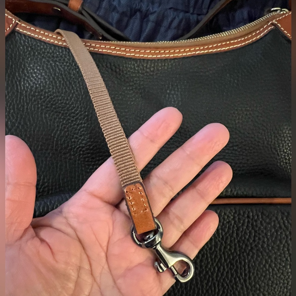 Dooney & Bourke Black and Brown Hobo Bag - Picture 5 of 5